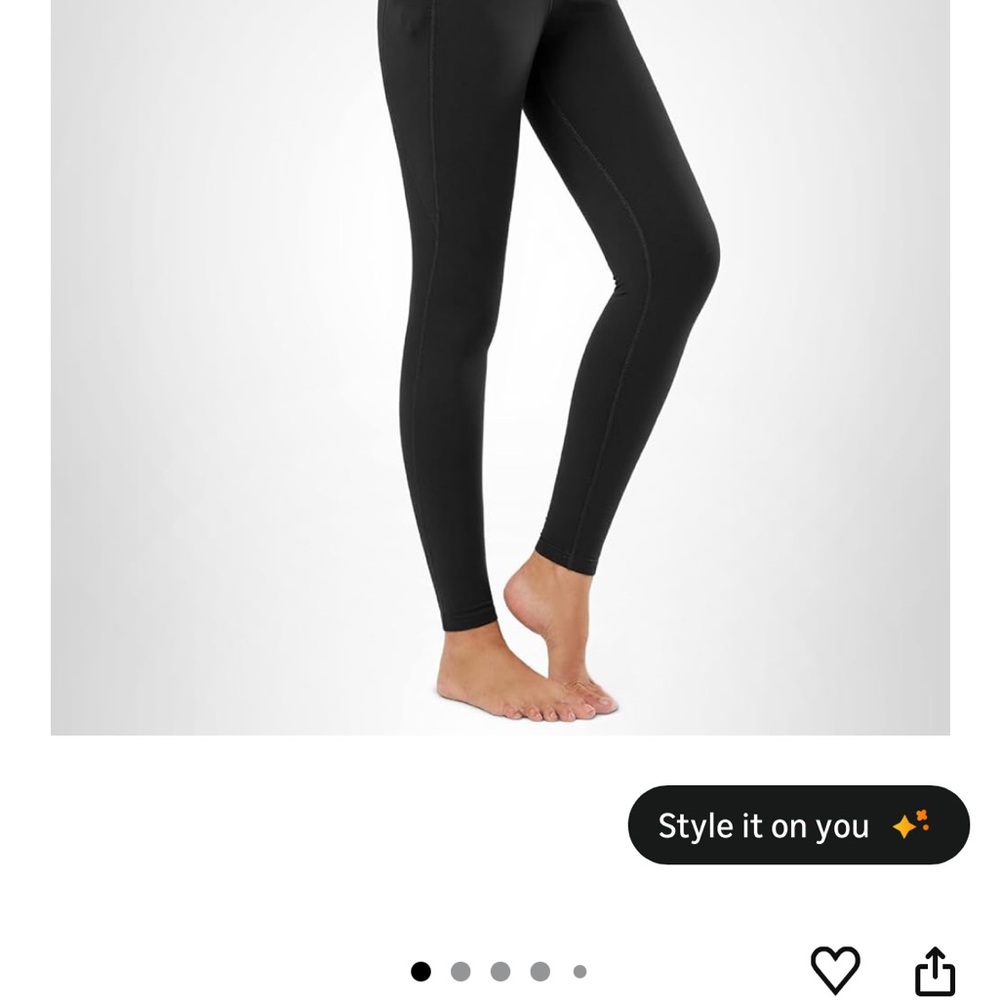 NWT Baleaf Fleece Lined Leggings with Pockets